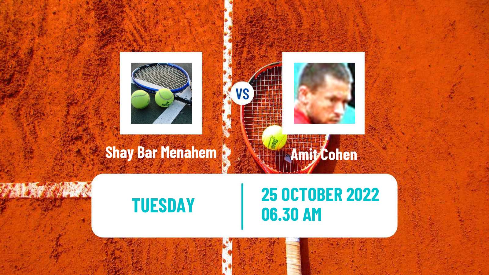 Tennis ITF Tournaments Shay Bar Menahem - Amit Cohen