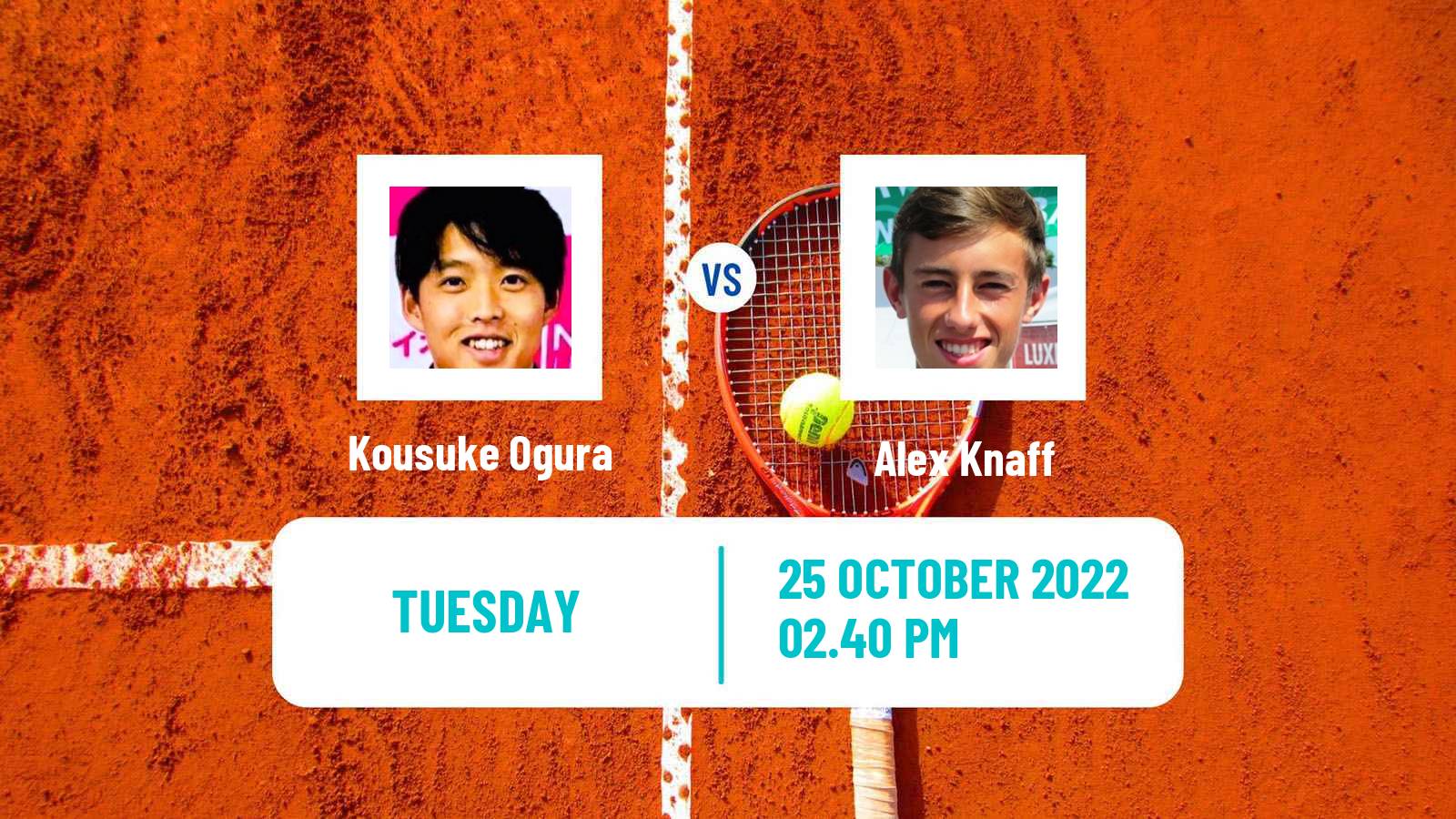 Tennis ITF Tournaments Kousuke Ogura - Alex Knaff