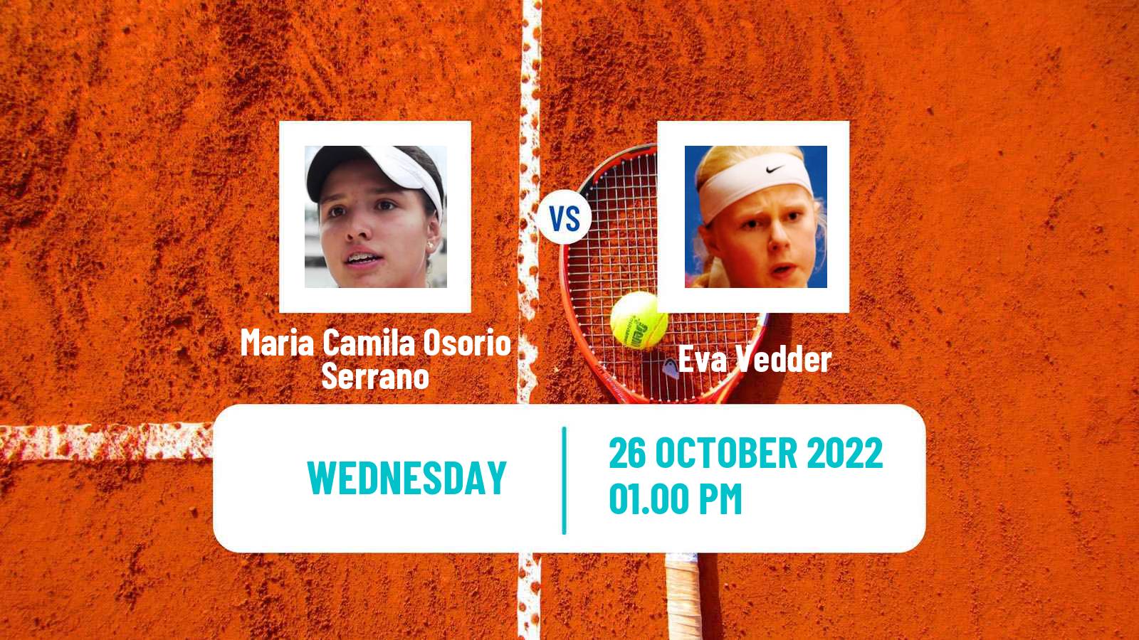 Tennis ATP Challenger Maria Camila Osorio Serrano - Eva Vedder