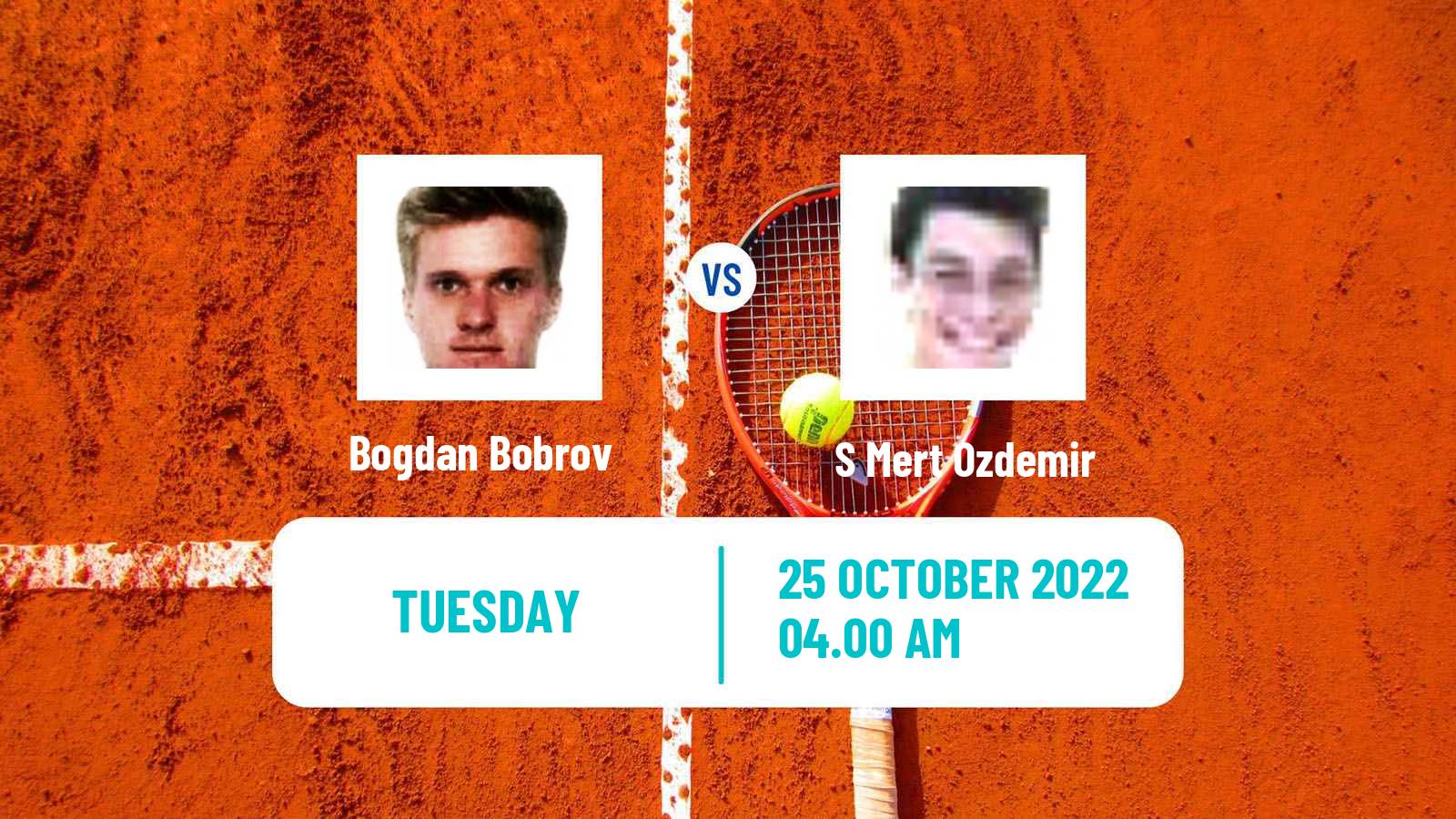 Tennis ITF Tournaments Bogdan Bobrov - S Mert Ozdemir
