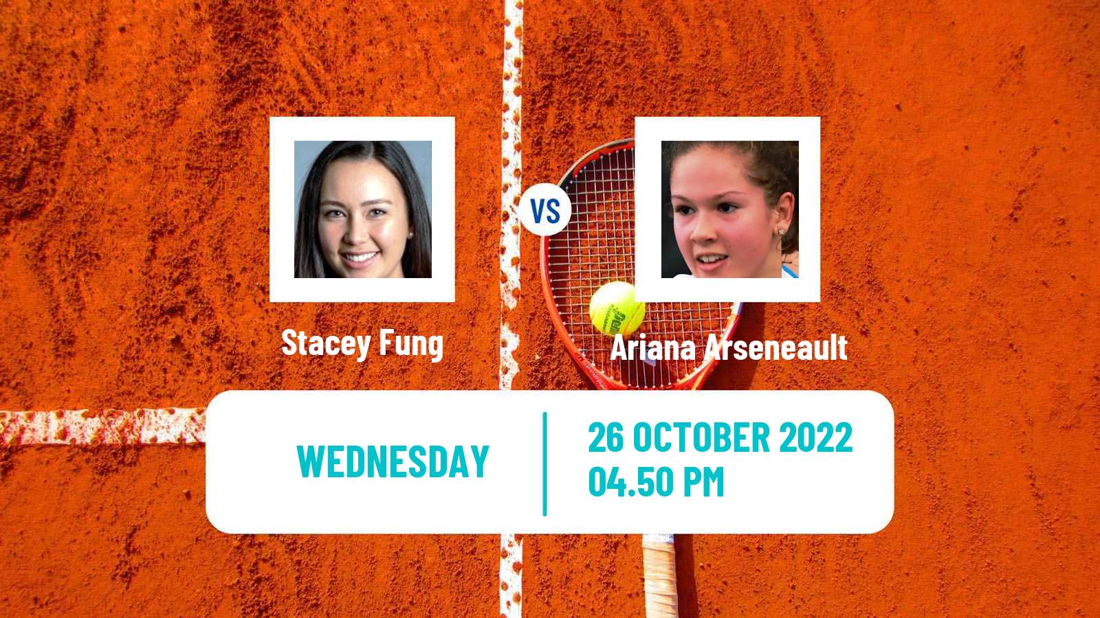 Tennis ITF Tournaments Stacey Fung - Ariana Arseneault
