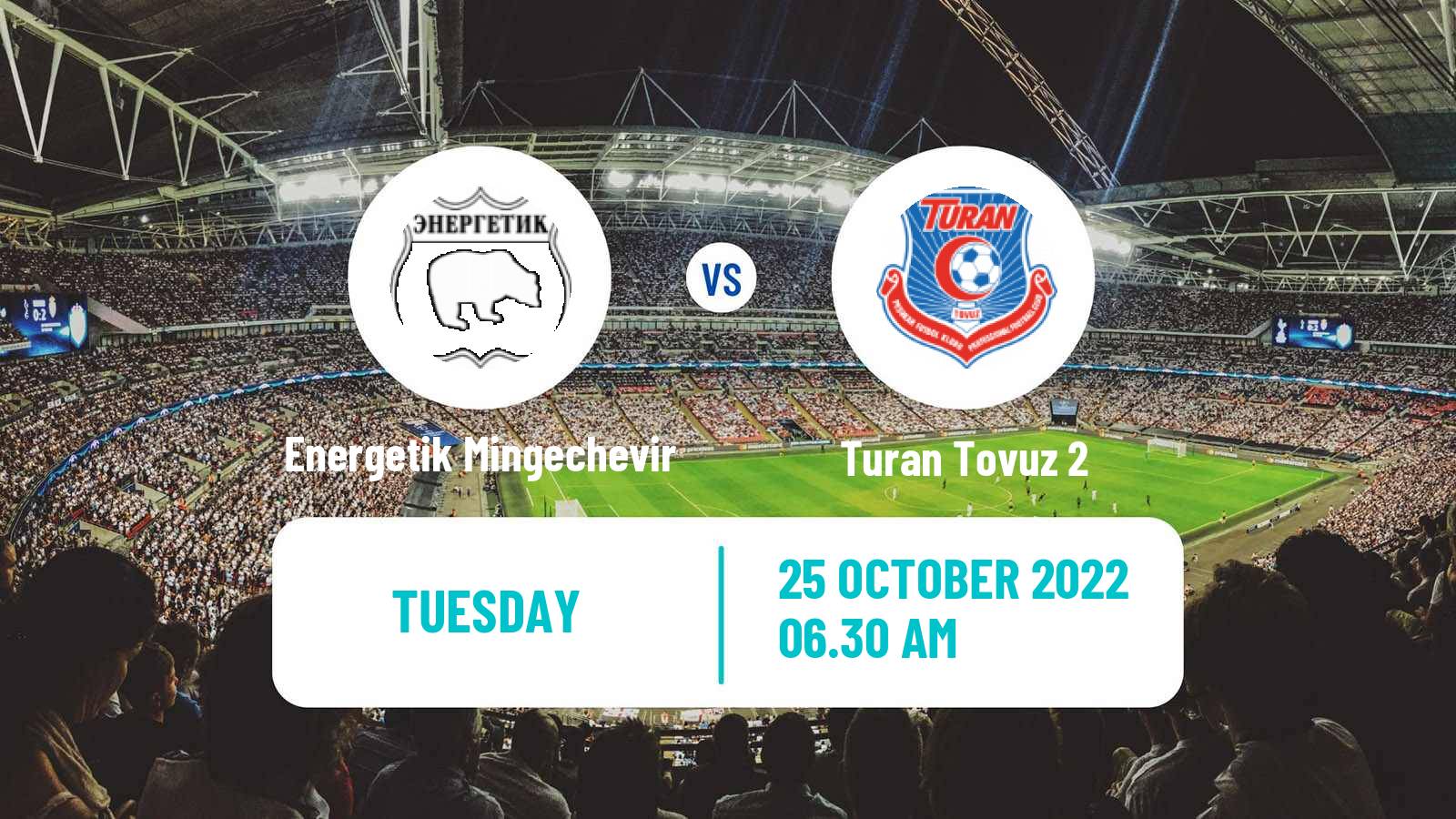 Soccer Azerbaijan First Division Energetik Mingechevir - Turan Tovuz 2