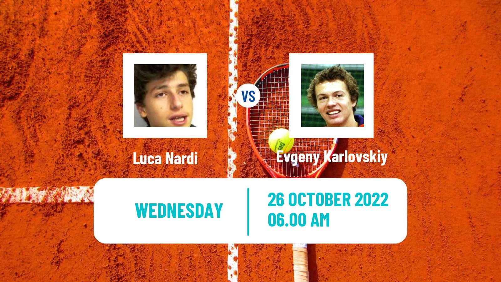 Tennis ATP Challenger Luca Nardi - Evgeny Karlovskiy