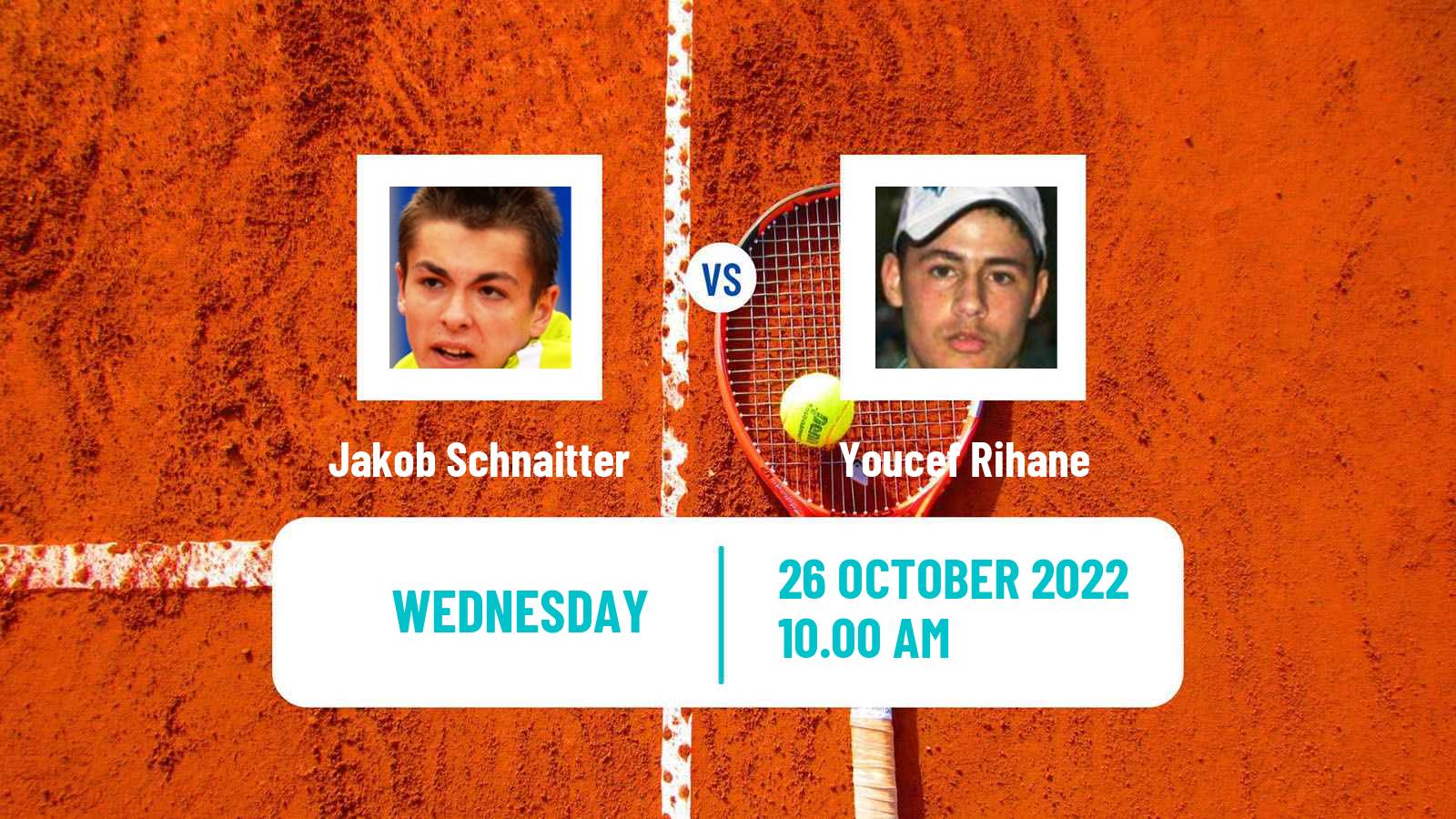 Tennis ITF Tournaments Jakob Schnaitter - Youcef Rihane