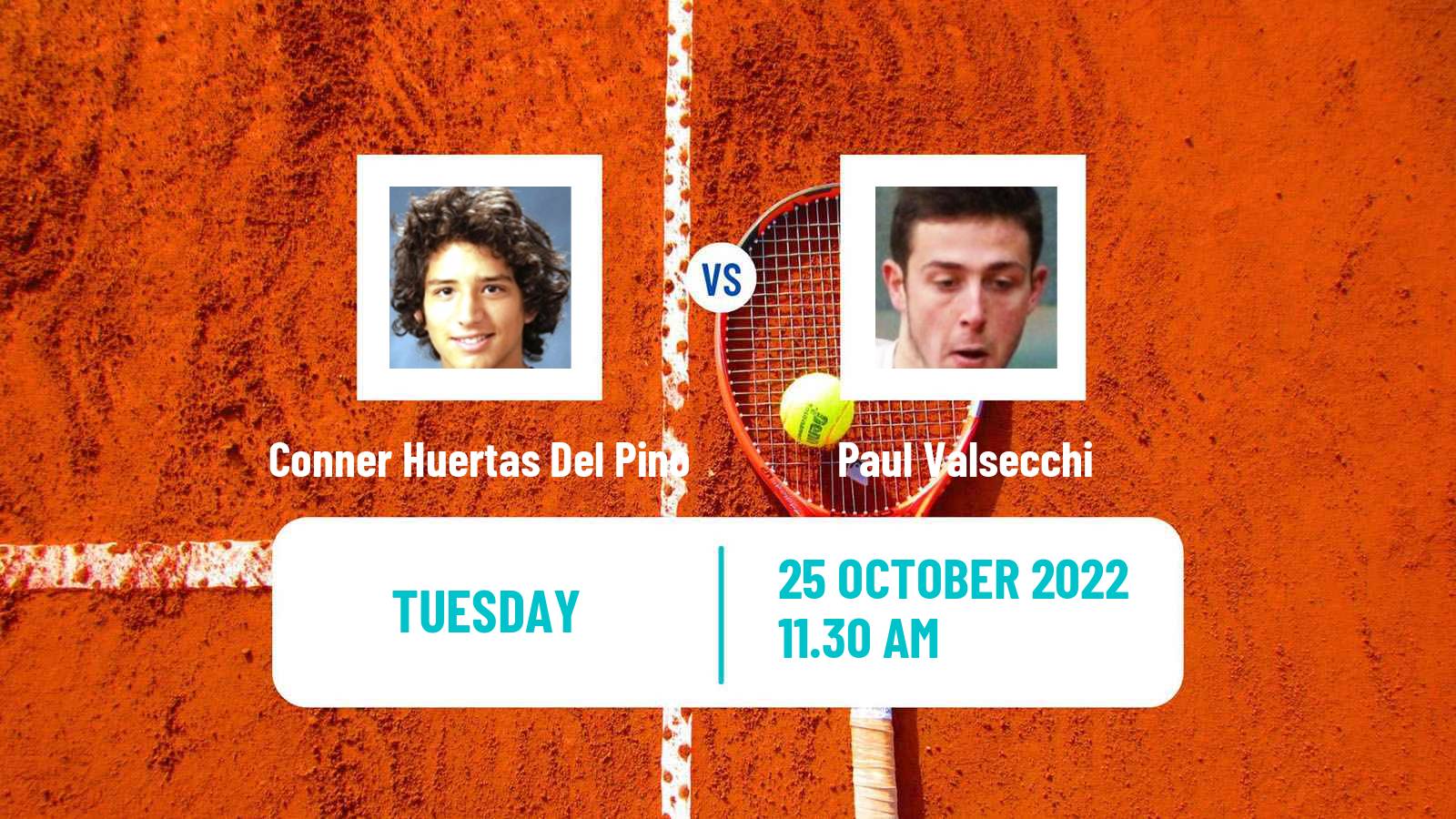 Tennis ITF Tournaments Conner Huertas Del Pino - Paul Valsecchi