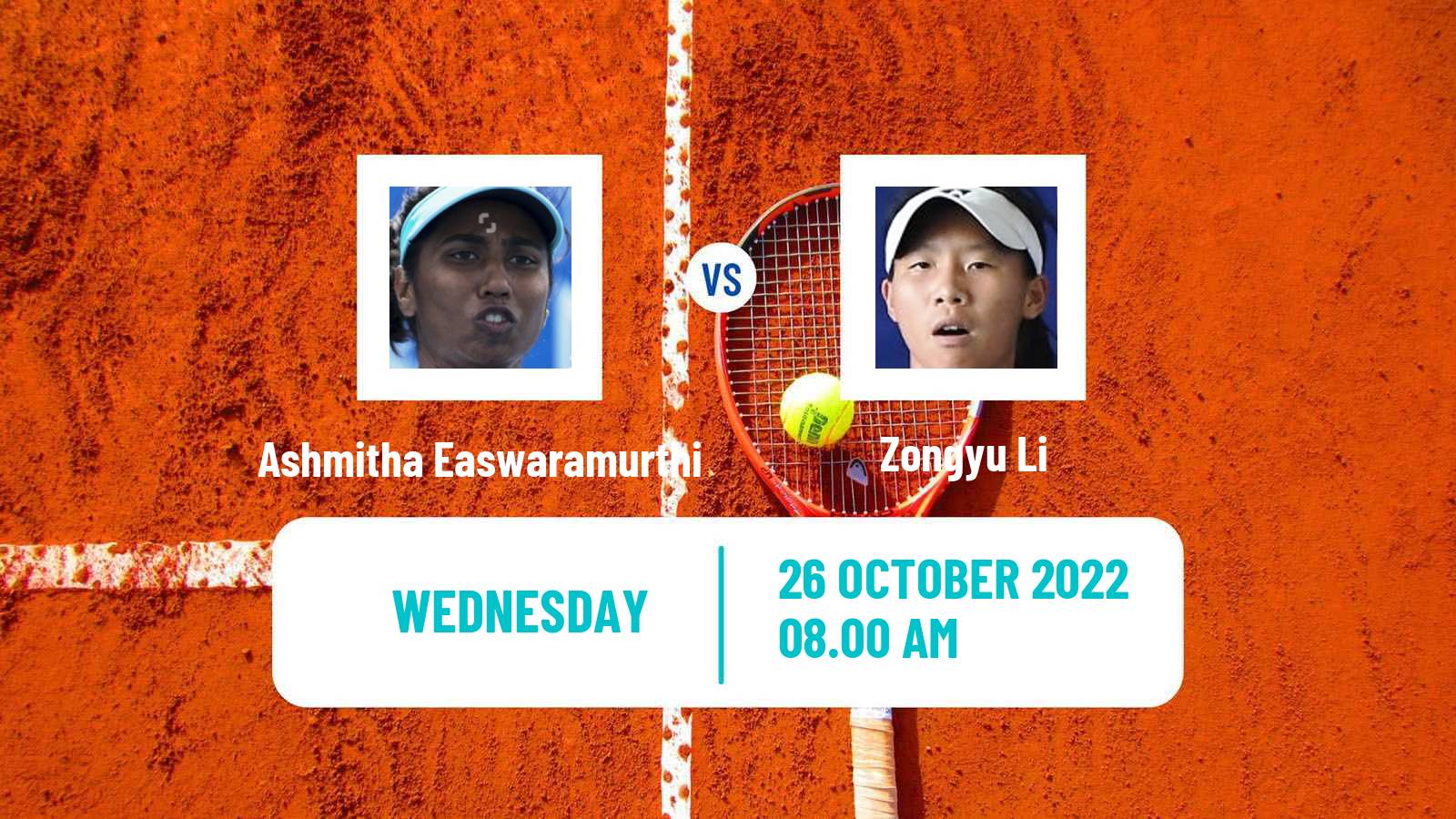 Tennis ITF Tournaments Ashmitha Easwaramurthi - Zongyu Li