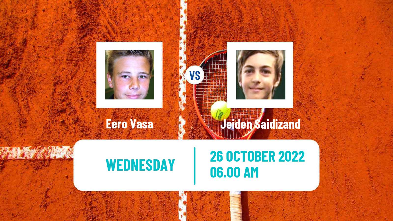 Tennis ITF Tournaments Eero Vasa - Jeiden Saidizand