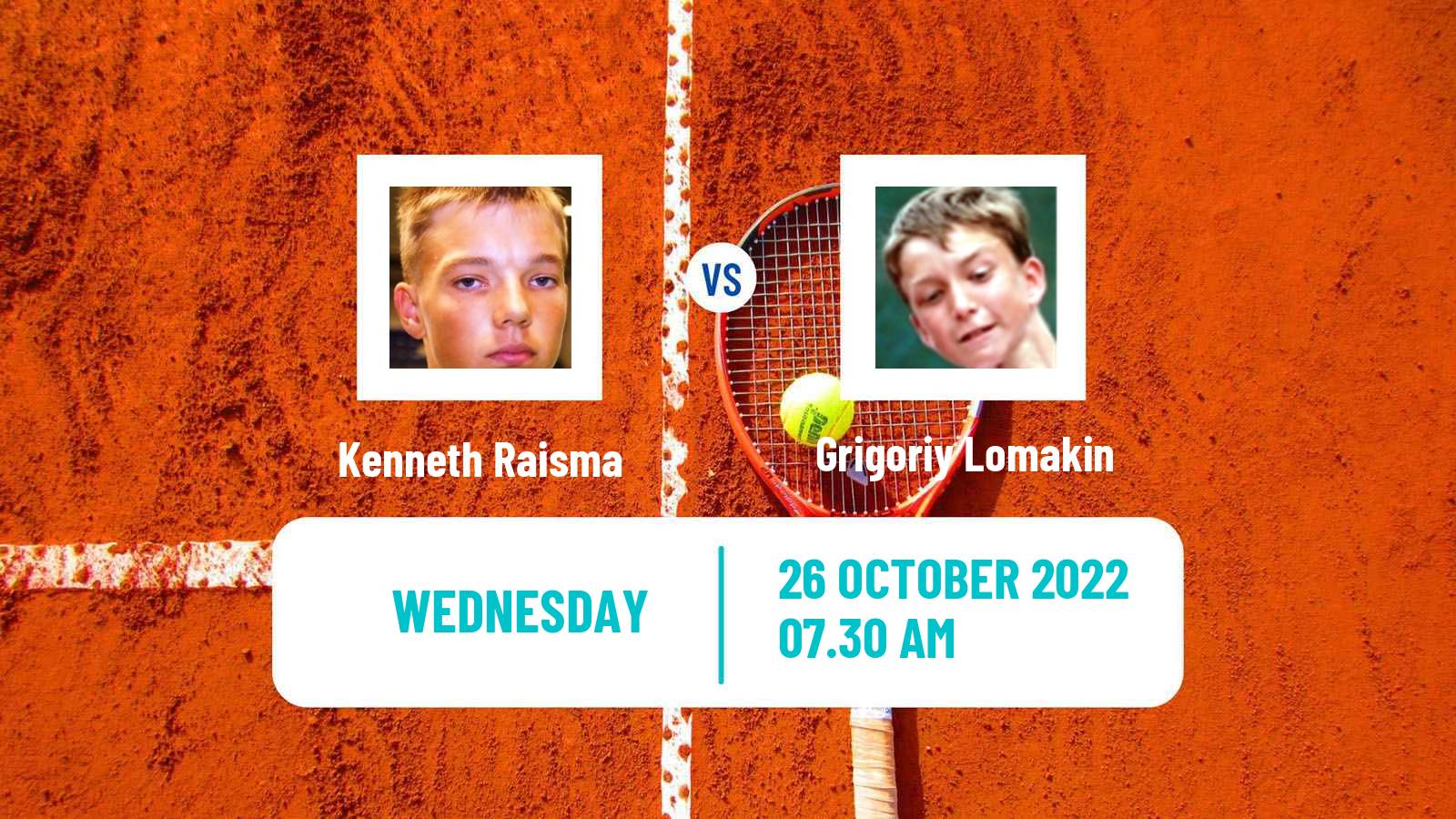 Tennis ITF Tournaments Kenneth Raisma - Grigoriy Lomakin