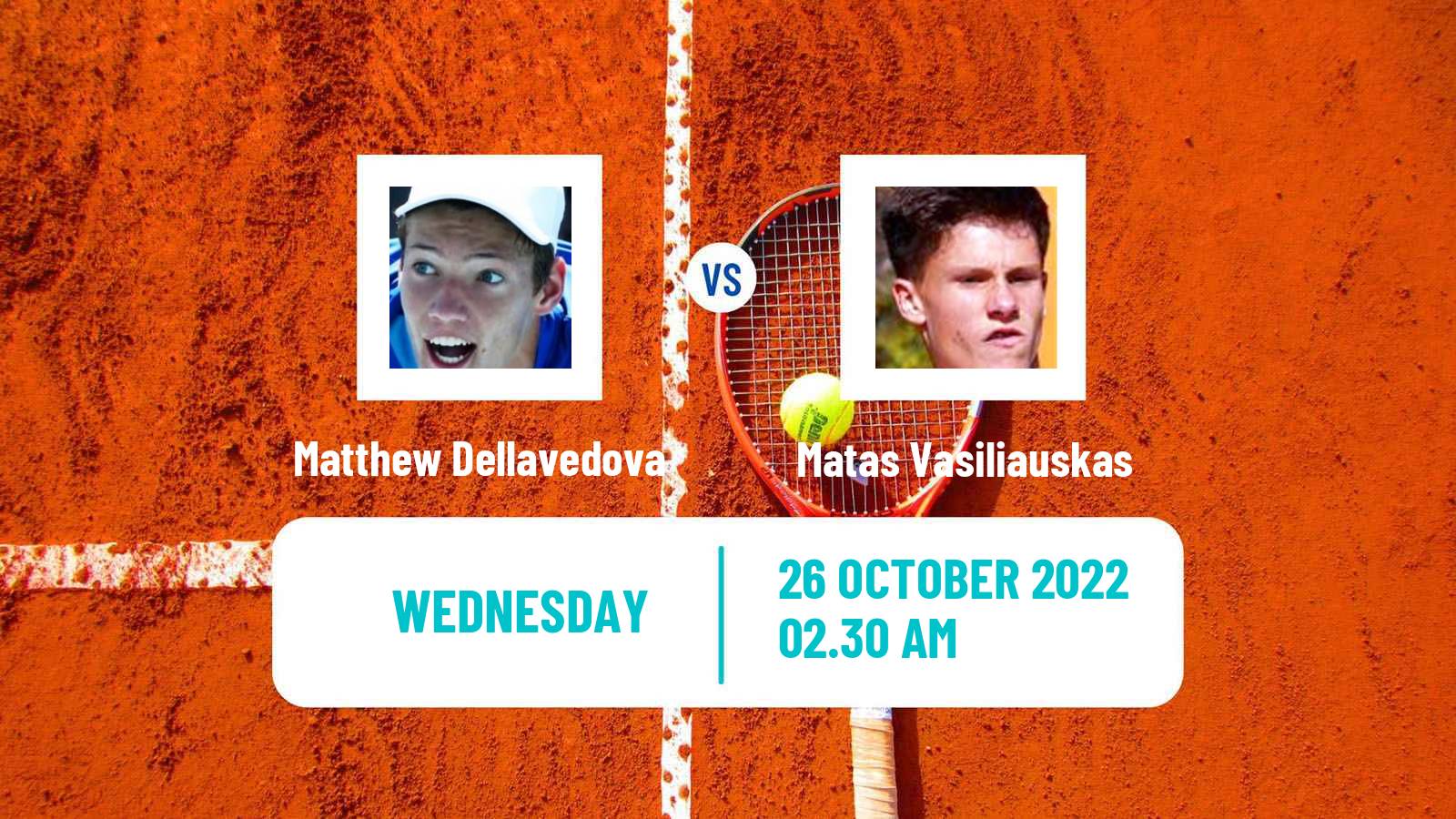Tennis ITF Tournaments Matthew Dellavedova - Matas Vasiliauskas
