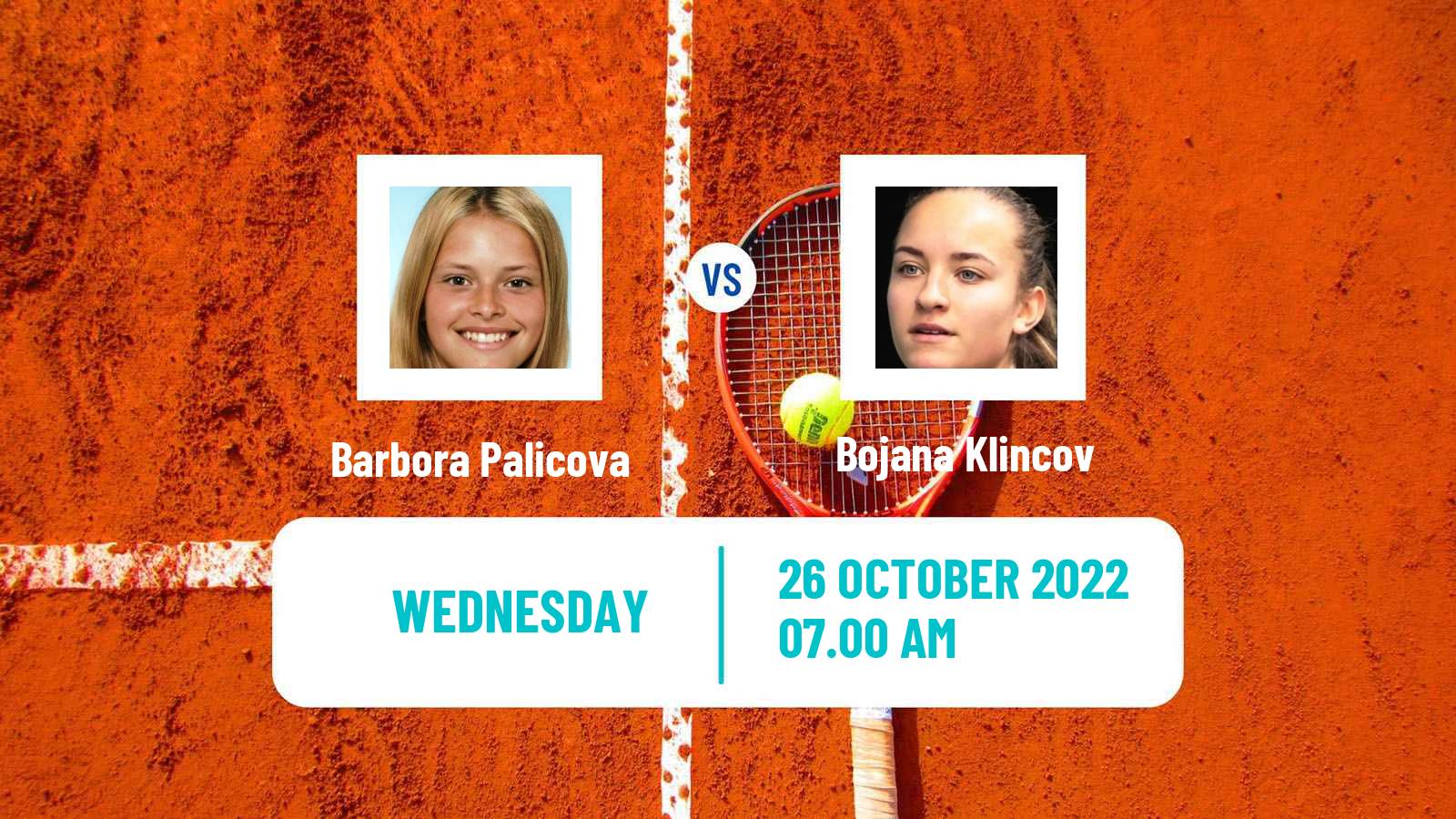 Tennis ITF Tournaments Barbora Palicova - Bojana Klincov