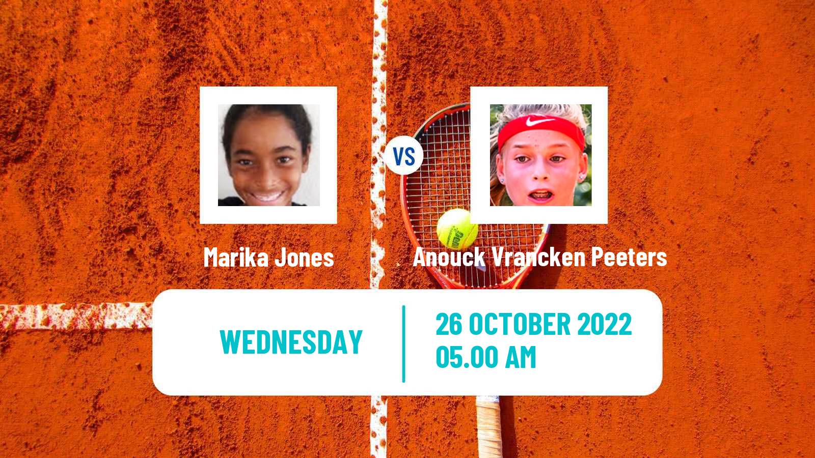 Tennis ITF Tournaments Marika Jones - Anouck Vrancken Peeters