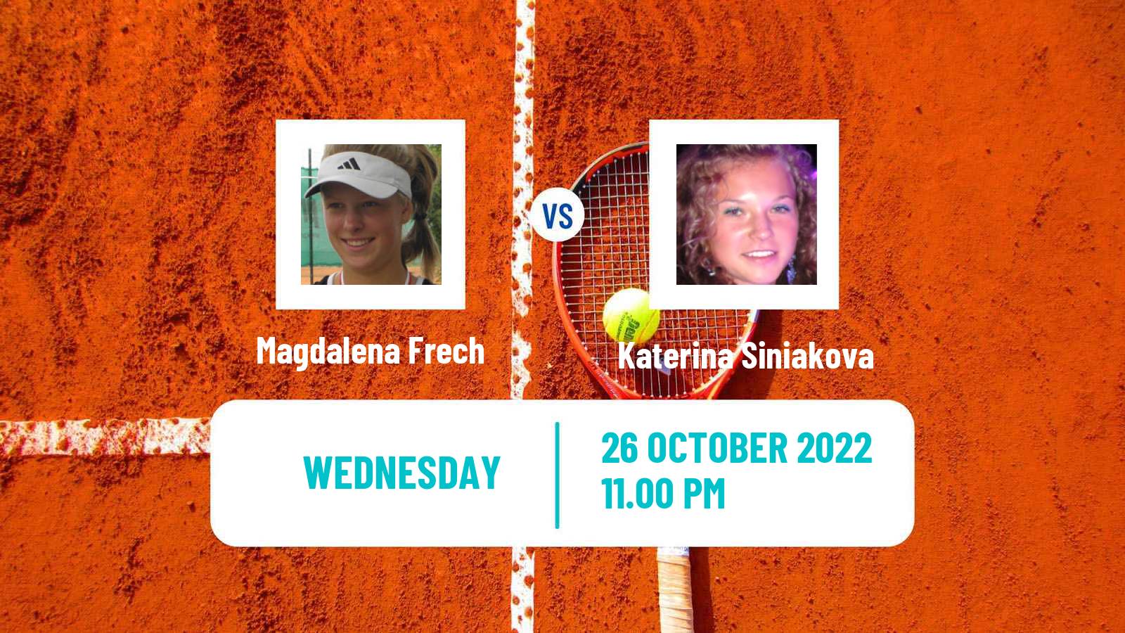 Tennis ATP Challenger Magdalena Frech - Katerina Siniakova