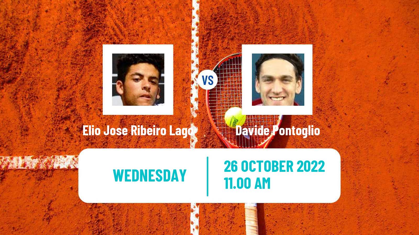 Tennis ITF Tournaments Elio Jose Ribeiro Lago - Davide Pontoglio