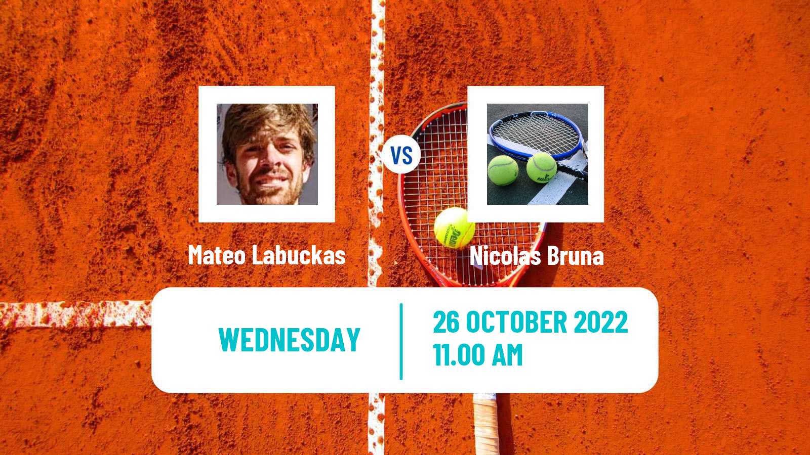 Tennis ITF Tournaments Mateo Labuckas - Nicolas Bruna