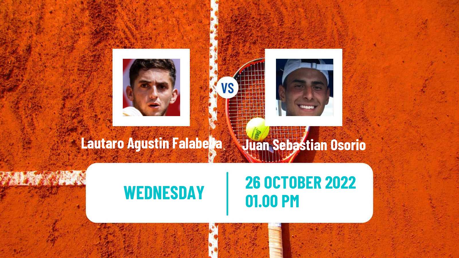 Tennis ITF Tournaments Lautaro Agustin Falabella - Juan Sebastian Osorio