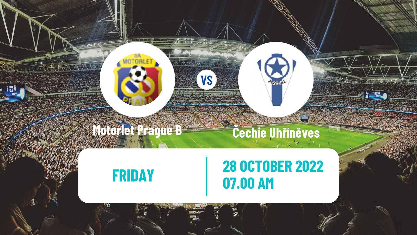 Soccer Czech Prazsky Prebor Motorlet Prague B - Čechie Uhříněves