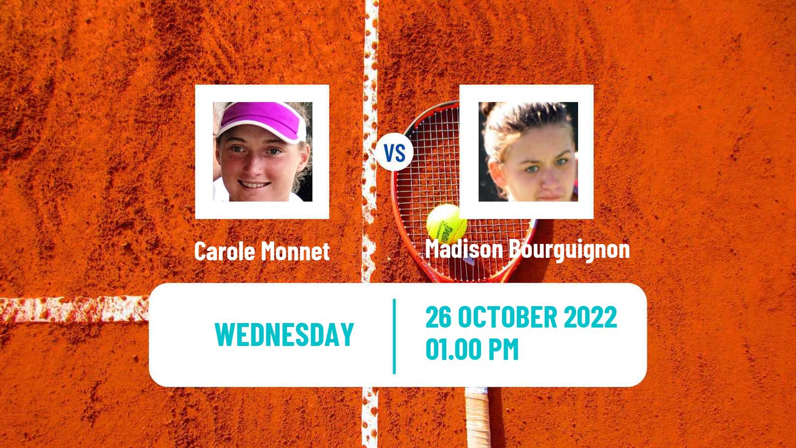 Tennis ITF Tournaments Carole Monnet - Madison Bourguignon