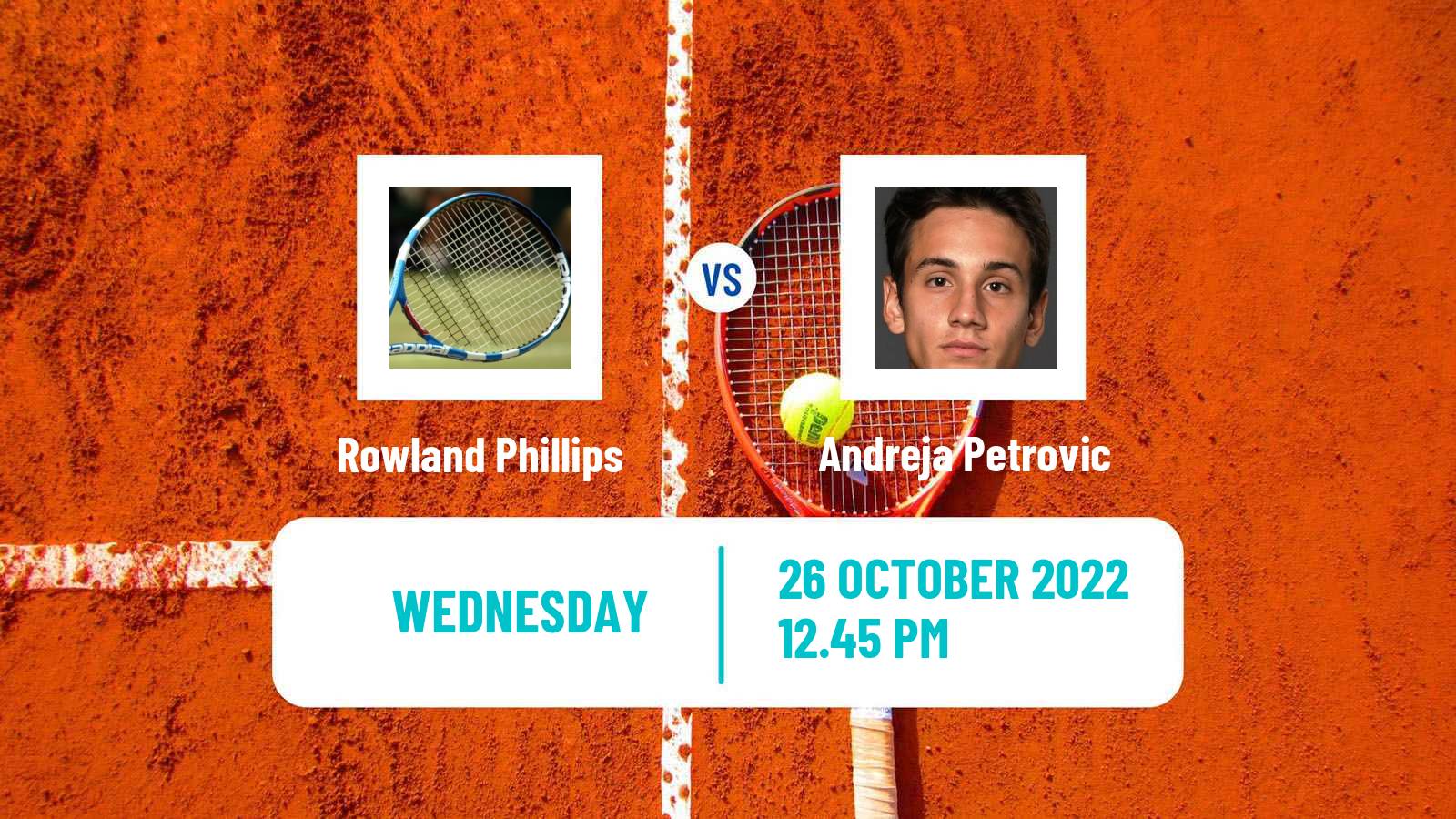 Tennis ITF Tournaments Rowland Phillips - Andreja Petrovic