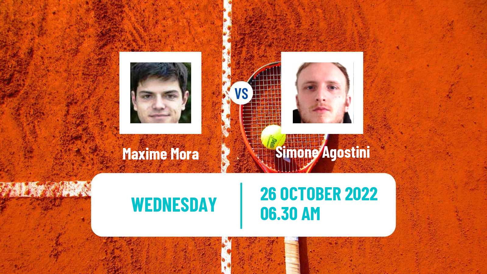 Tennis ITF Tournaments Maxime Mora - Simone Agostini