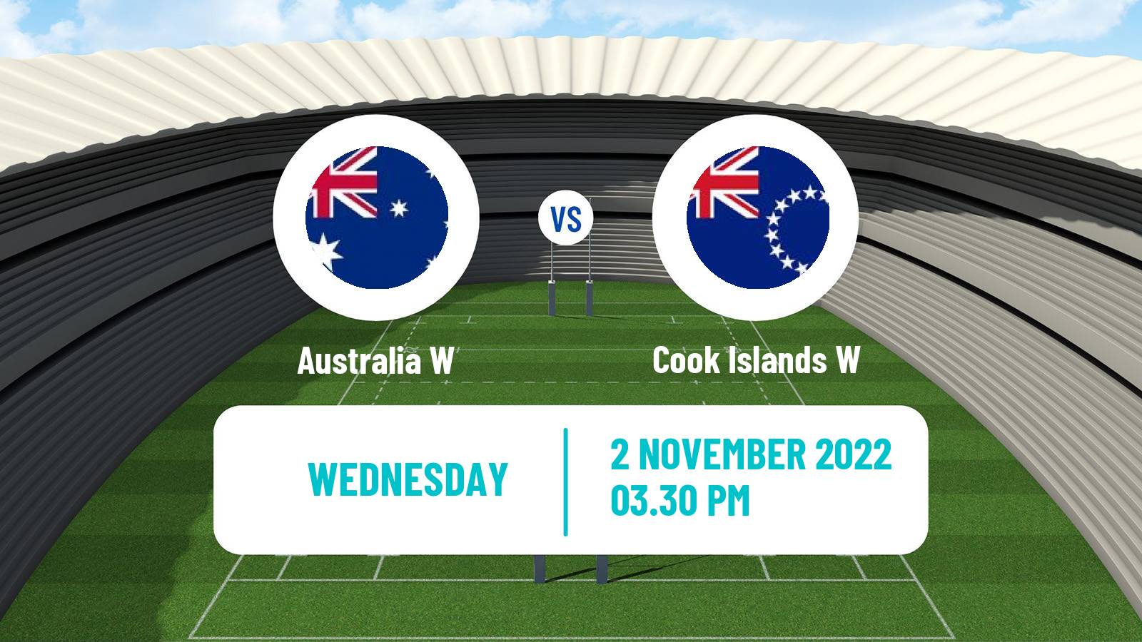 Rugby league World Cup Rugby League Women Australia W - Cook Islands W