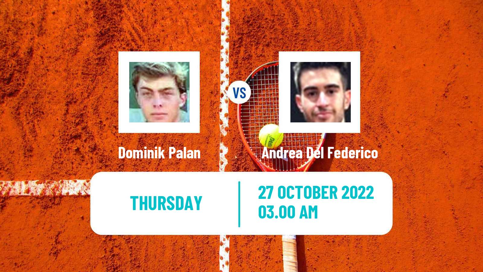 Tennis ITF Tournaments Dominik Palan - Andrea Del Federico
