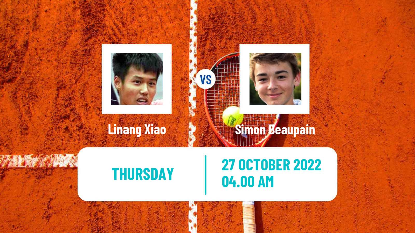 Tennis ITF Tournaments Linang Xiao - Simon Beaupain