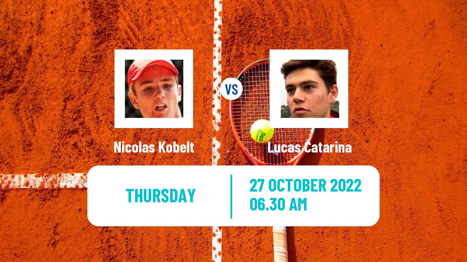 Tennis ITF Tournaments Nicolas Kobelt - Lucas Catarina