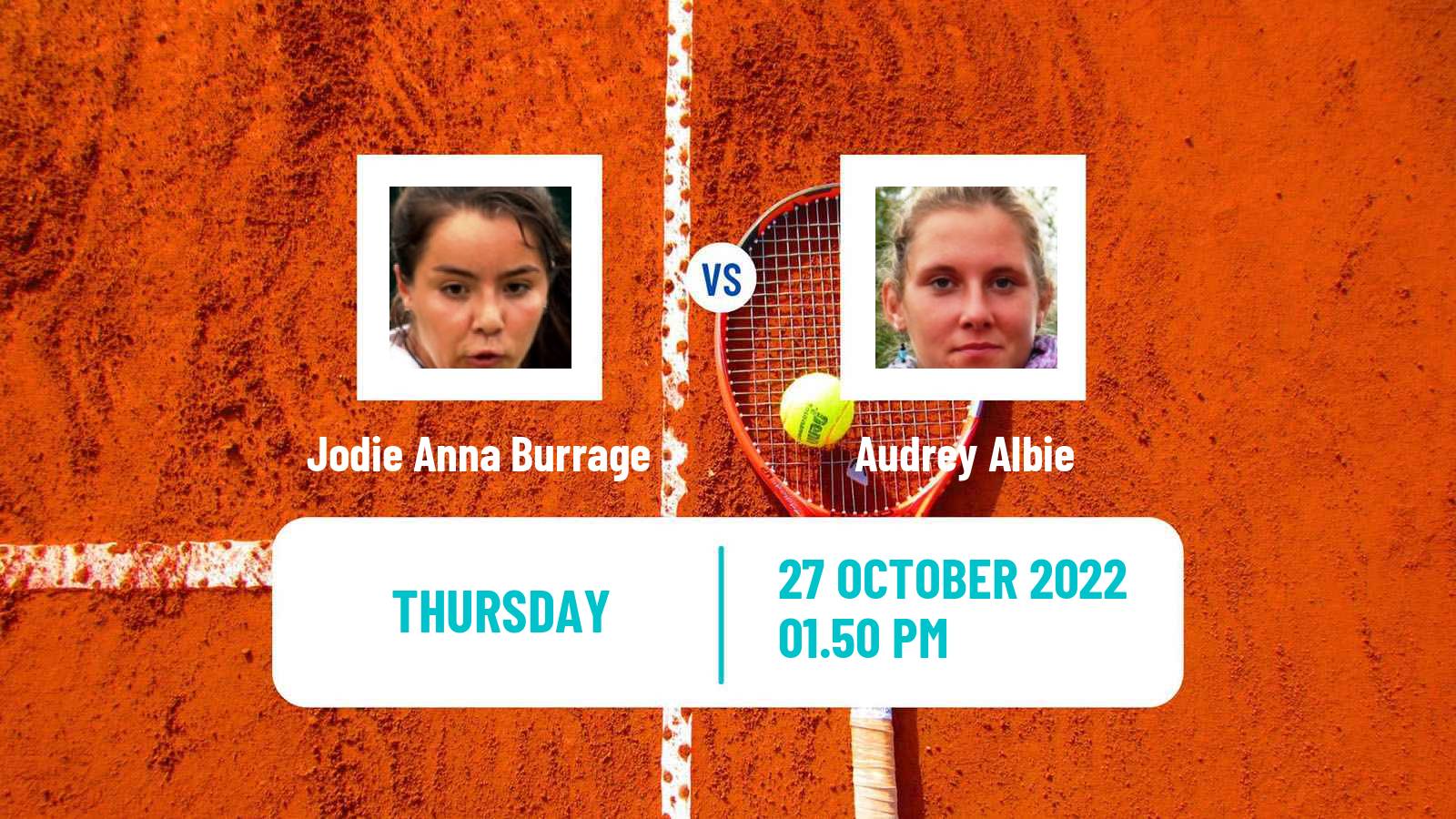 Tennis ITF Tournaments Jodie Anna Burrage - Audrey Albie