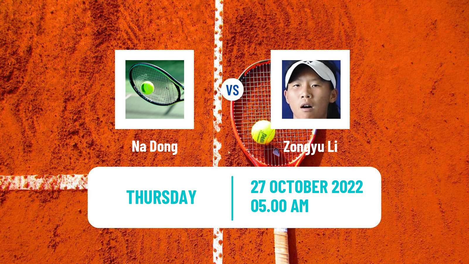 Tennis ITF Tournaments Na Dong - Zongyu Li
