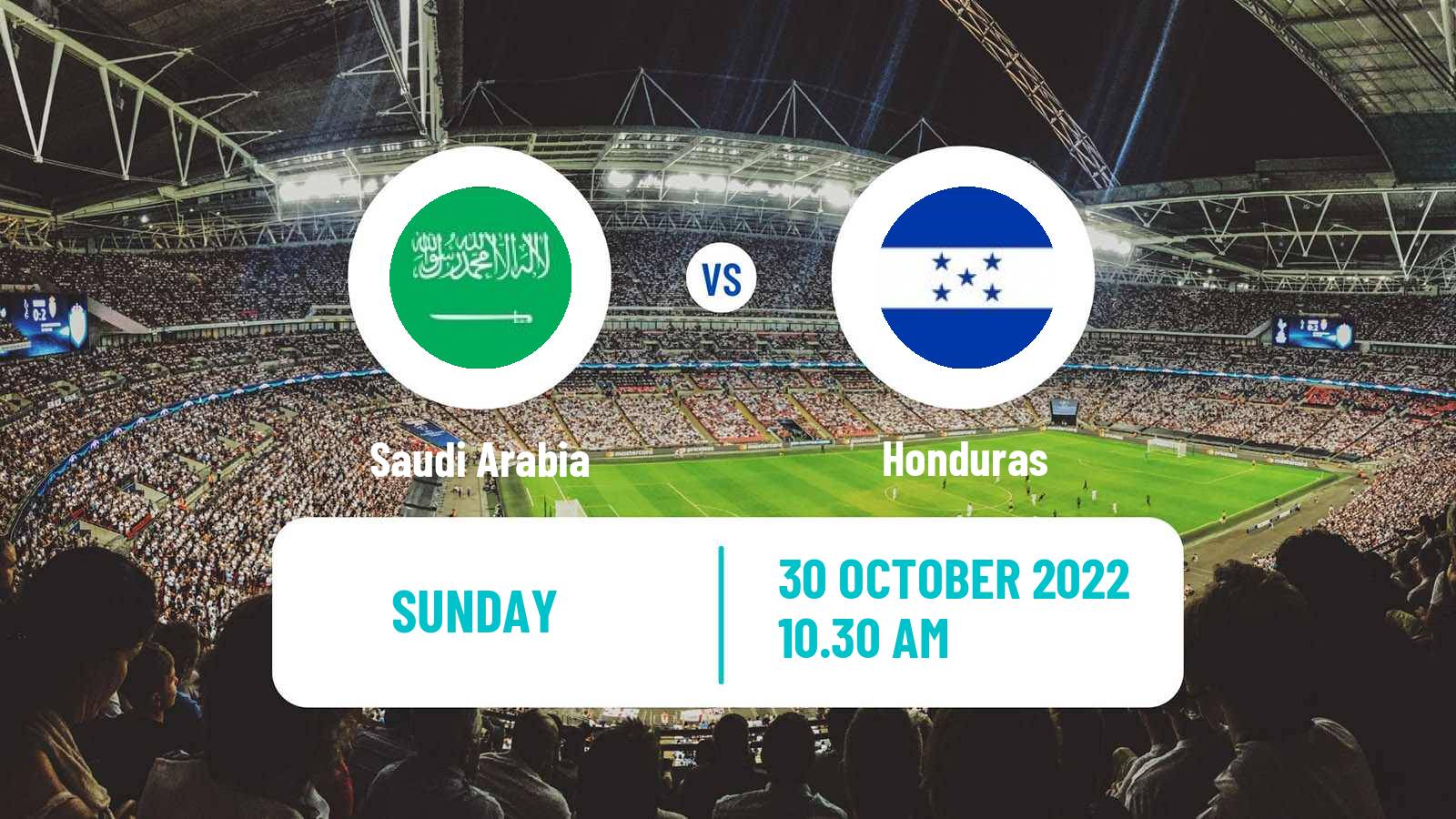 Soccer Friendly Saudi Arabia - Honduras