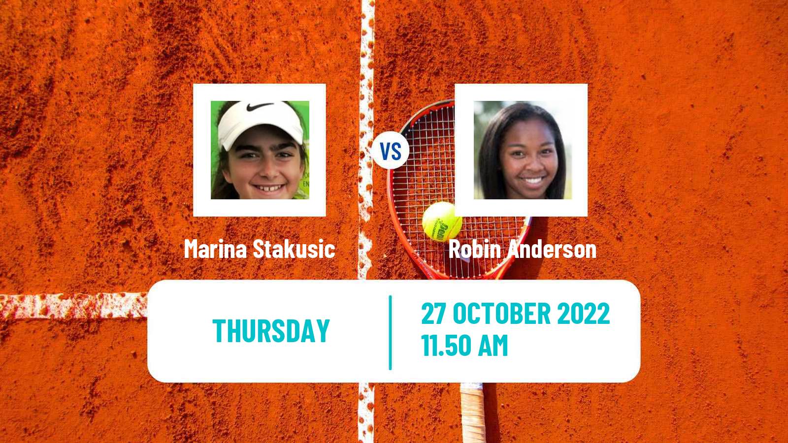 Tennis ITF Tournaments Marina Stakusic - Robin Anderson