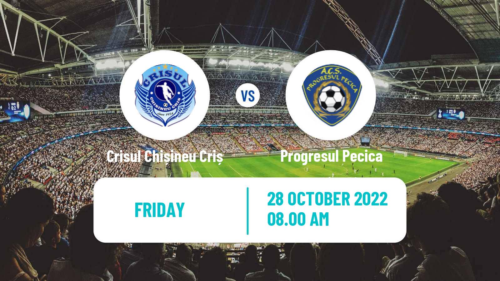 Soccer Romanian Liga 3 - Seria 8 Crisul Chișineu Criș - Progresul Pecica