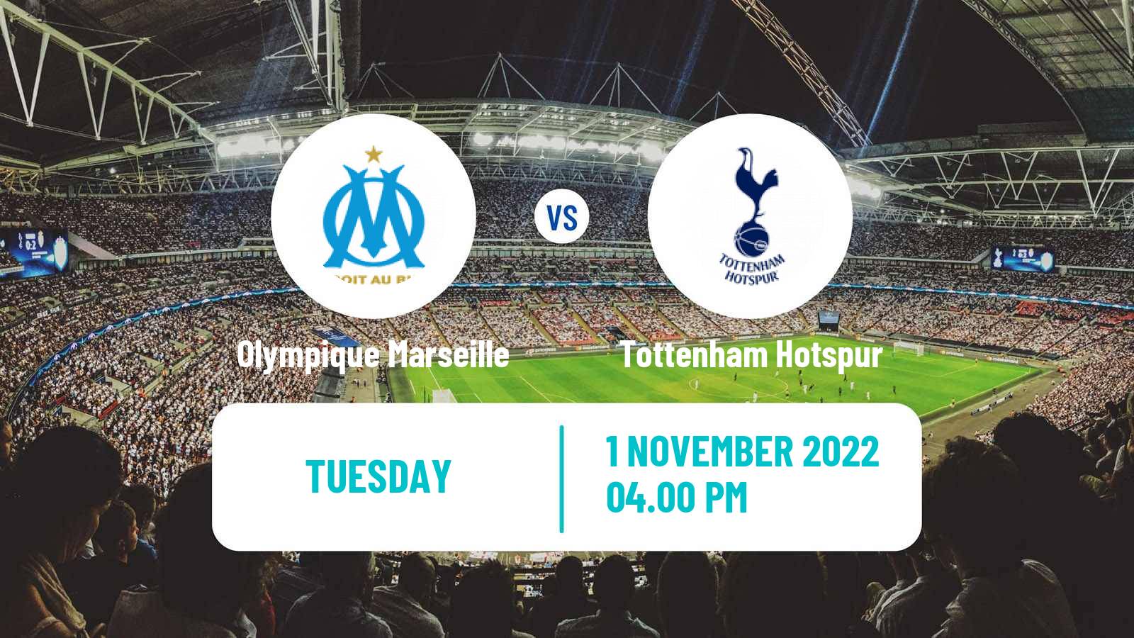 Soccer UEFA Champions League Olympique Marseille - Tottenham Hotspur