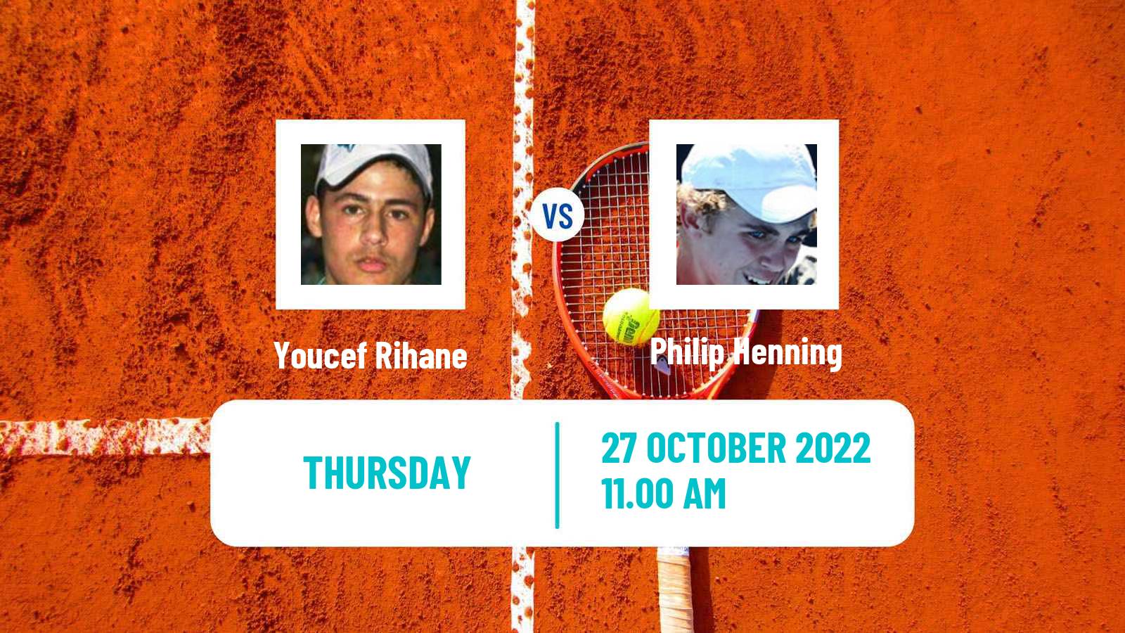 Tennis ITF Tournaments Youcef Rihane - Philip Henning