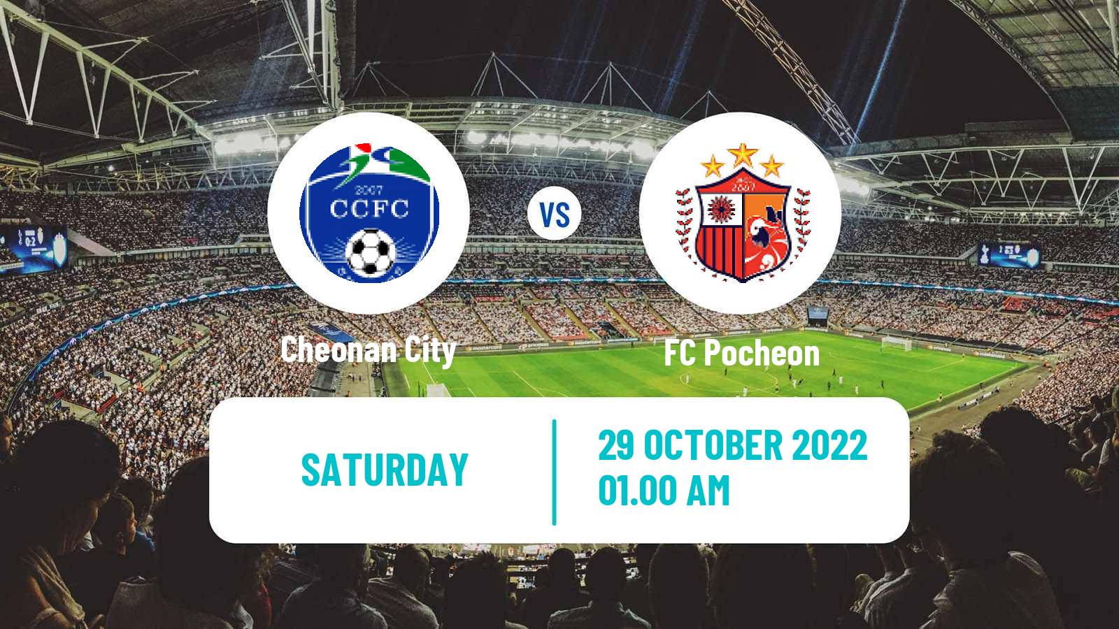 Soccer South Korean K3 League Cheonan City - Pocheon