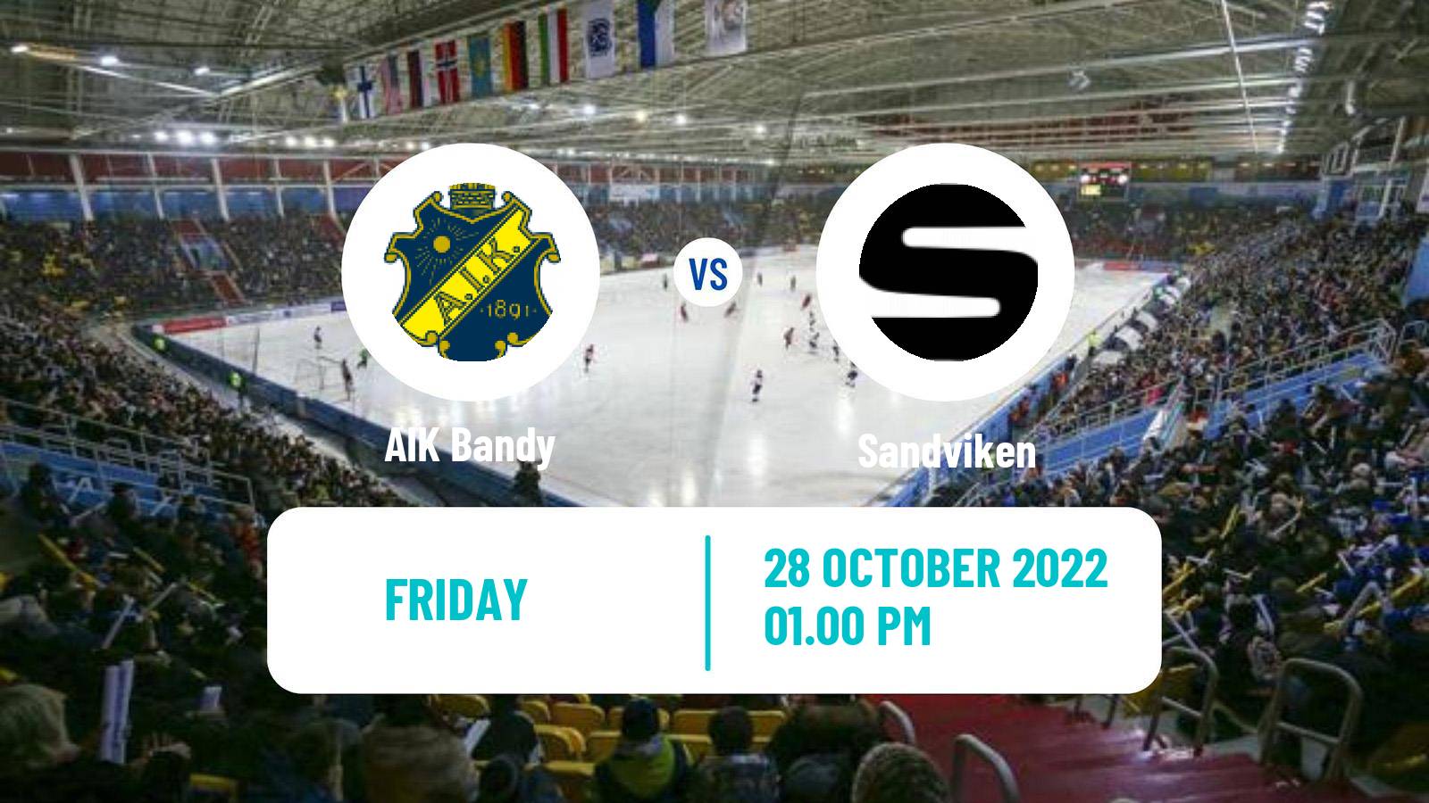 Bandy Swedish Elitserien Bandy AIK - Sandviken