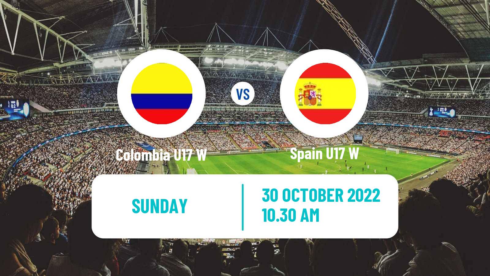 Soccer World Cup Women U17 Colombia U17 W - Spain U17 W
