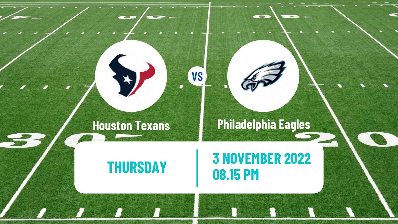 American football NFL Houston Texans - Philadelphia Eagles