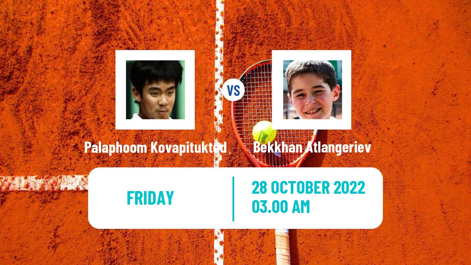 Tennis ITF Tournaments Palaphoom Kovapitukted - Bekkhan Atlangeriev