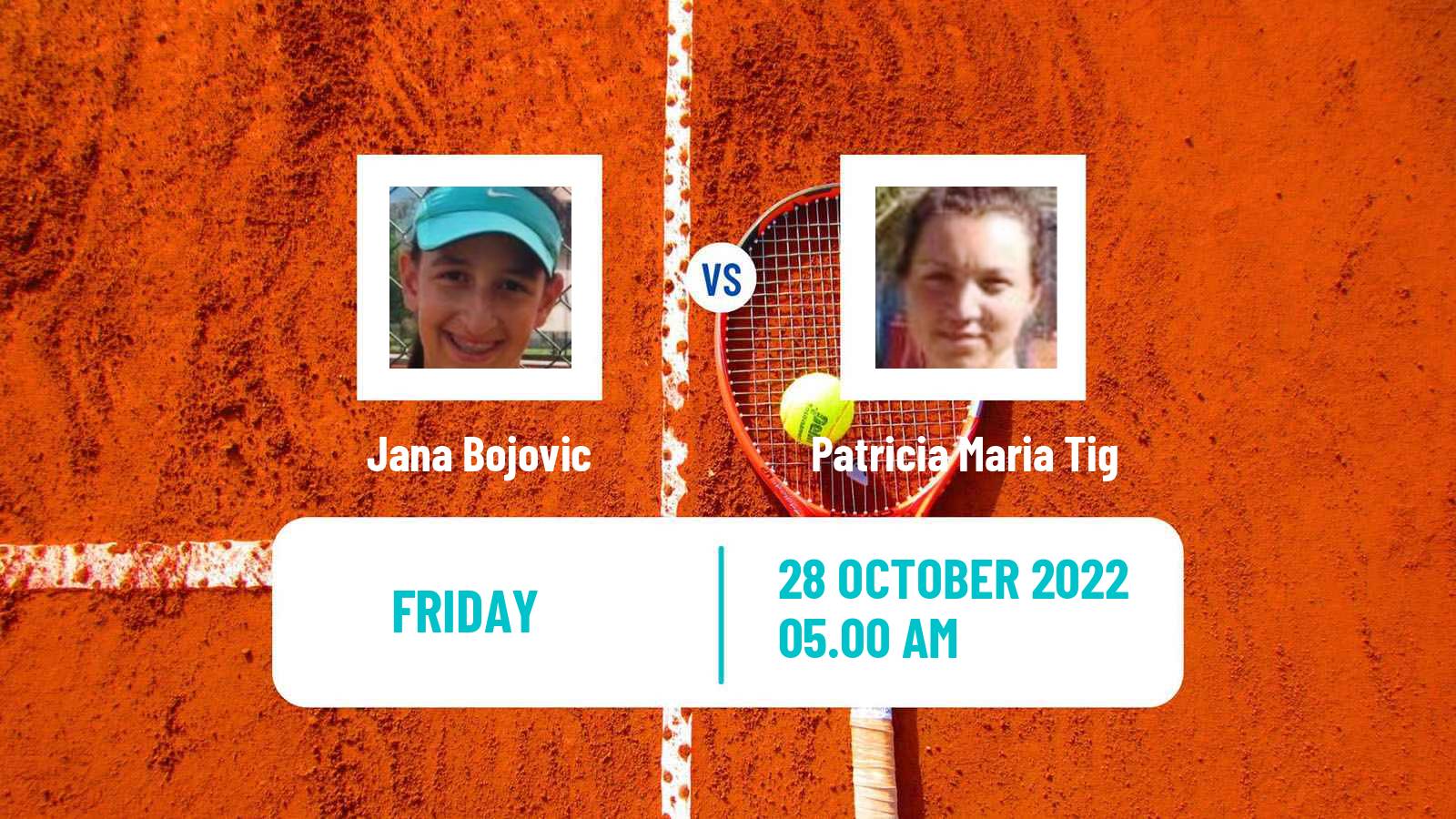 Tennis ITF Tournaments Jana Bojovic - Patricia Maria Tig