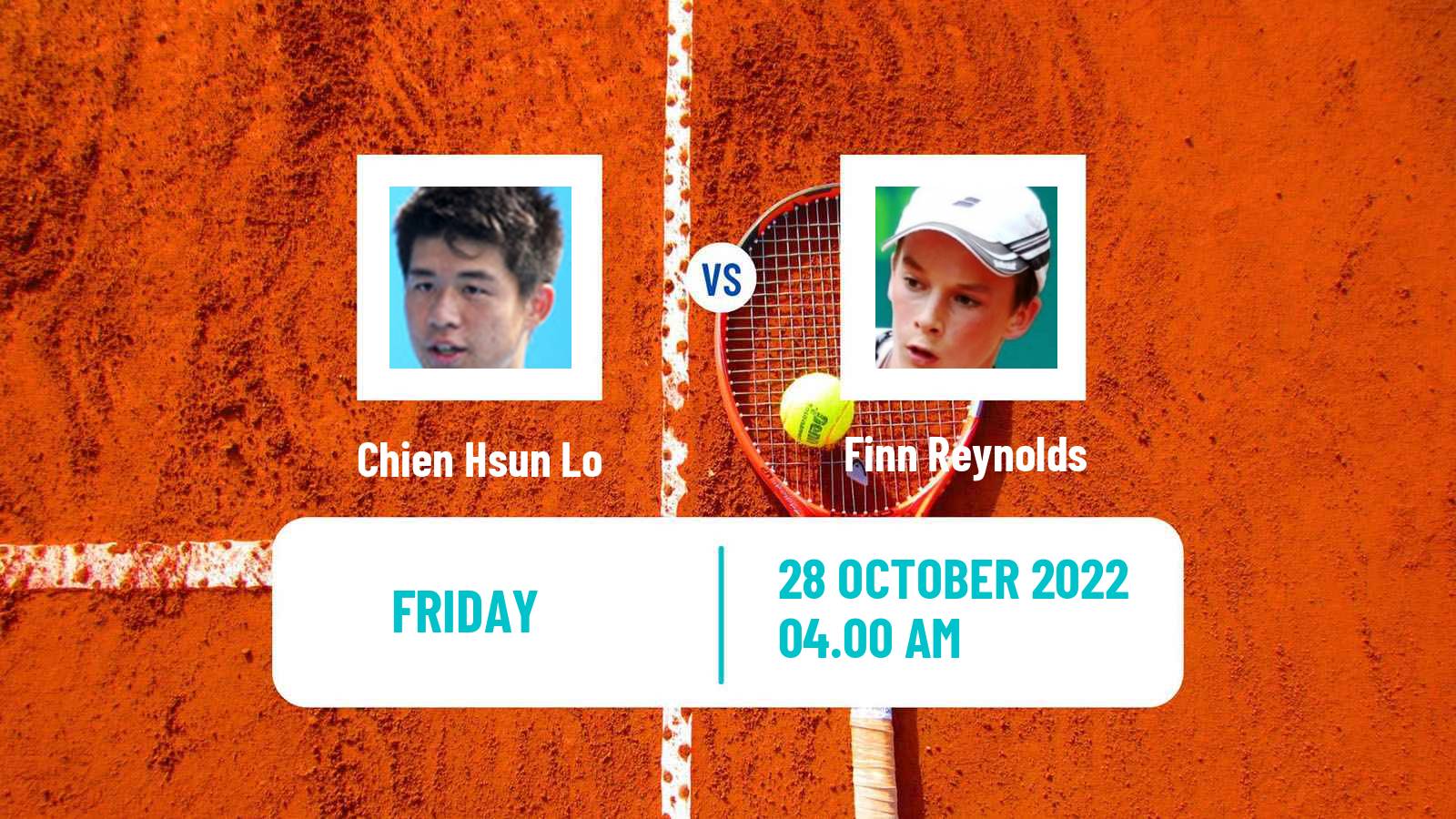 Tennis ITF Tournaments Chien Hsun Lo - Finn Reynolds