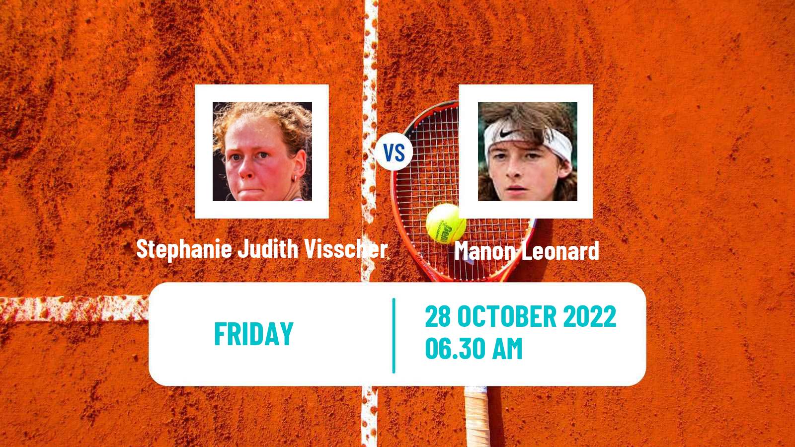Tennis ITF Tournaments Stephanie Judith Visscher - Manon Leonard