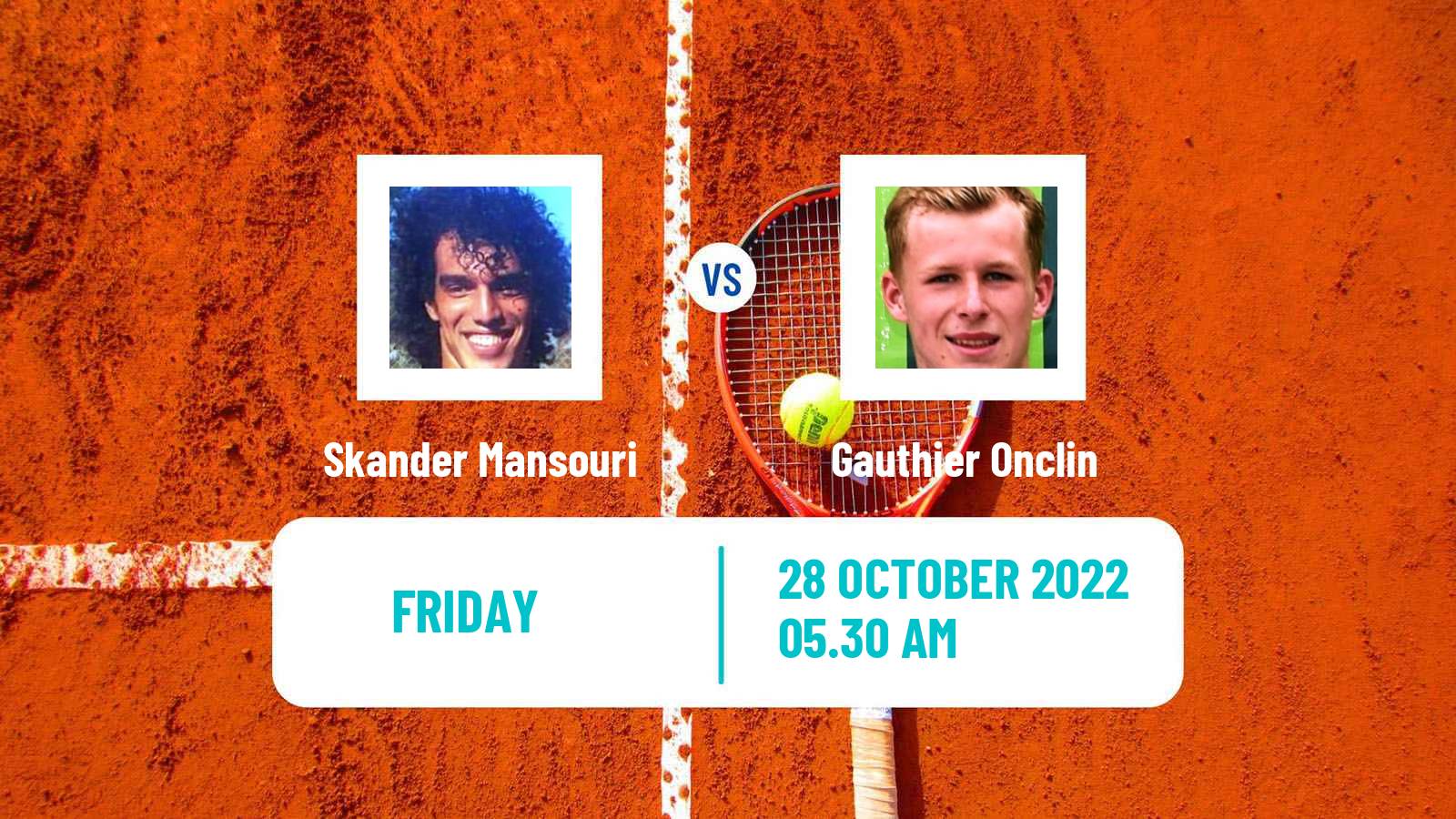 Tennis ITF Tournaments Skander Mansouri - Gauthier Onclin
