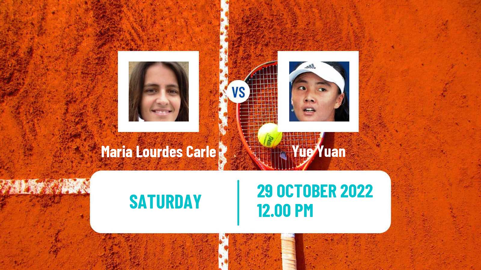 Tennis ITF Tournaments Maria Lourdes Carle - Yue Yuan