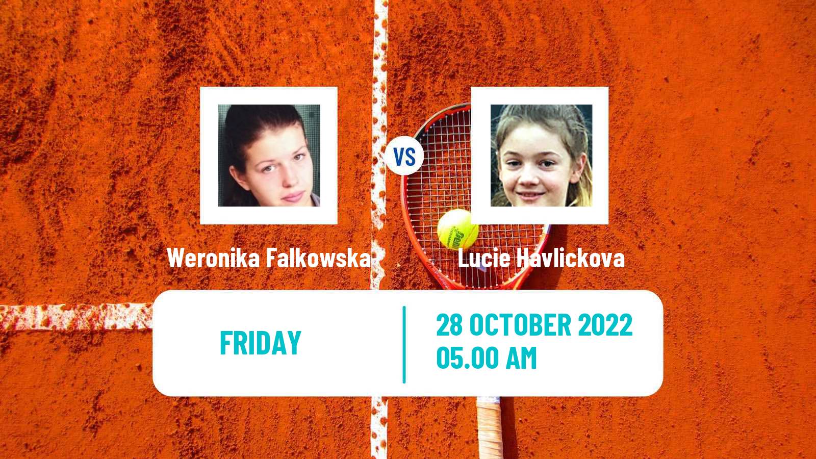 Tennis ITF Tournaments Weronika Falkowska - Lucie Havlickova