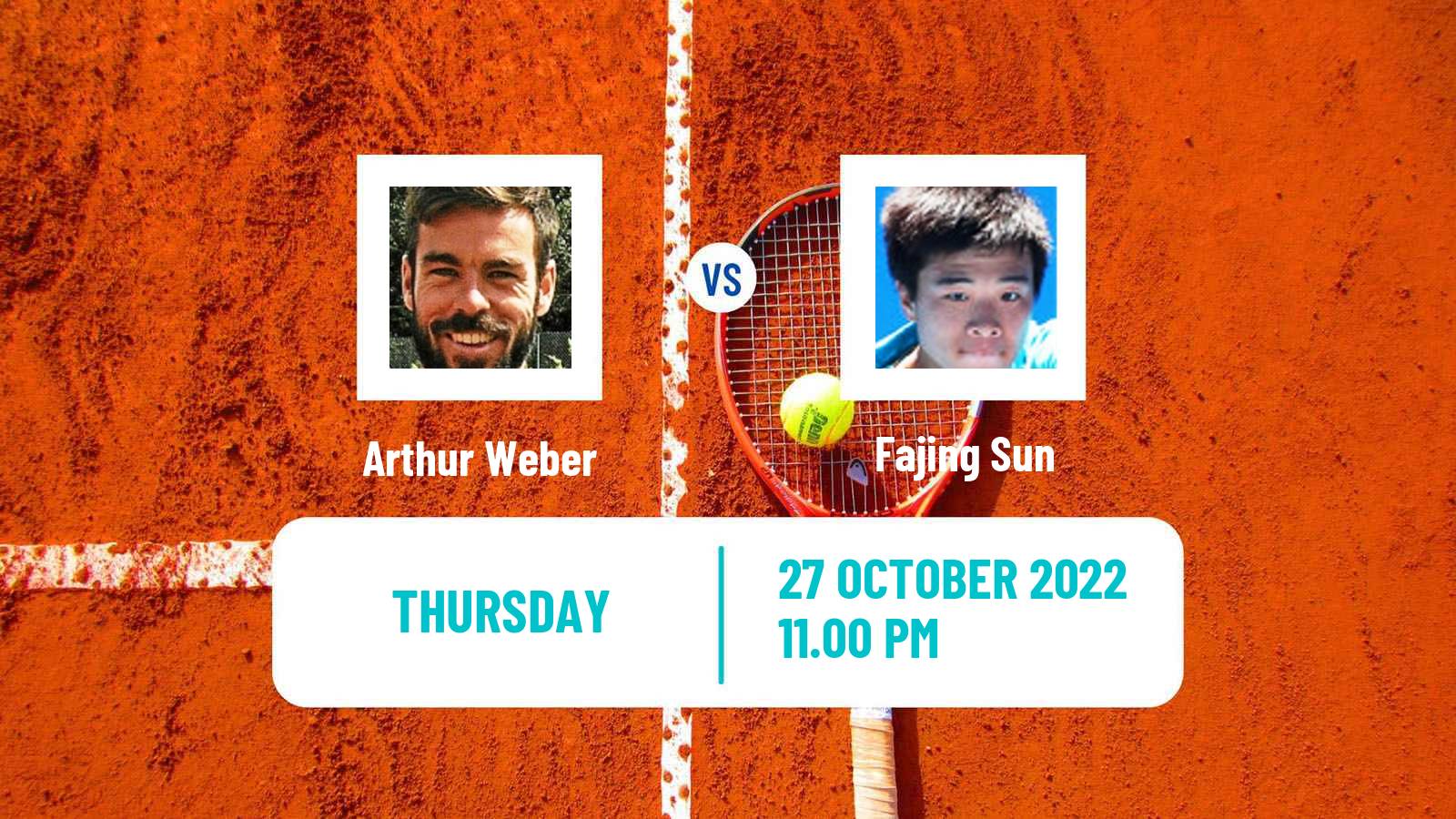 Tennis ITF Tournaments Arthur Weber - Fajing Sun
