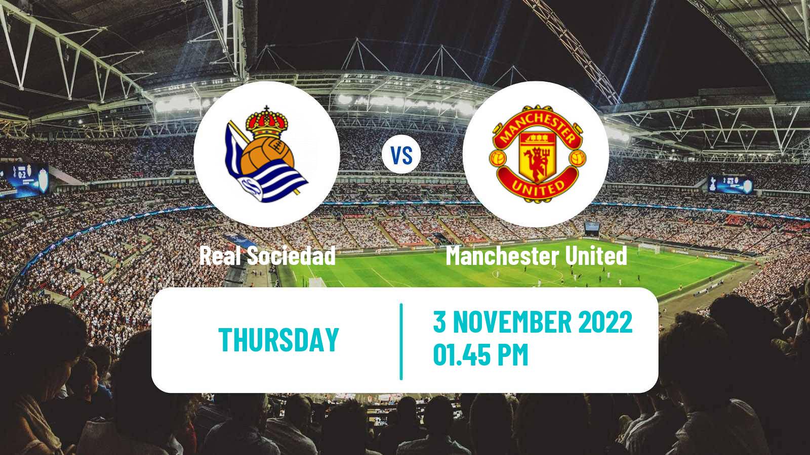 Soccer UEFA Europa League Real Sociedad - Manchester United