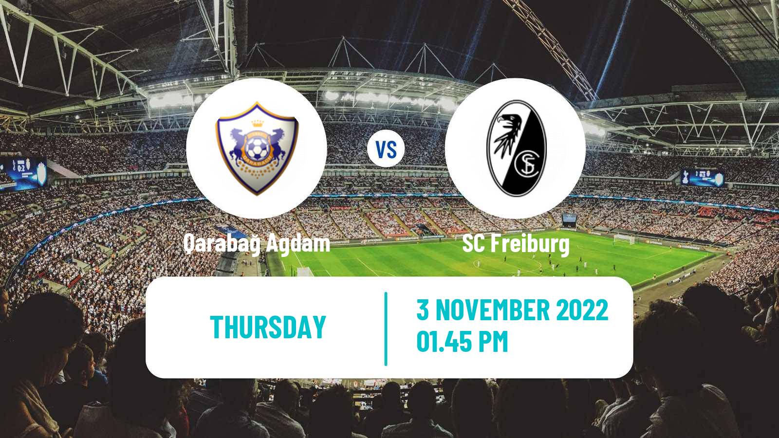 Soccer UEFA Europa League Qarabağ Agdam - Freiburg