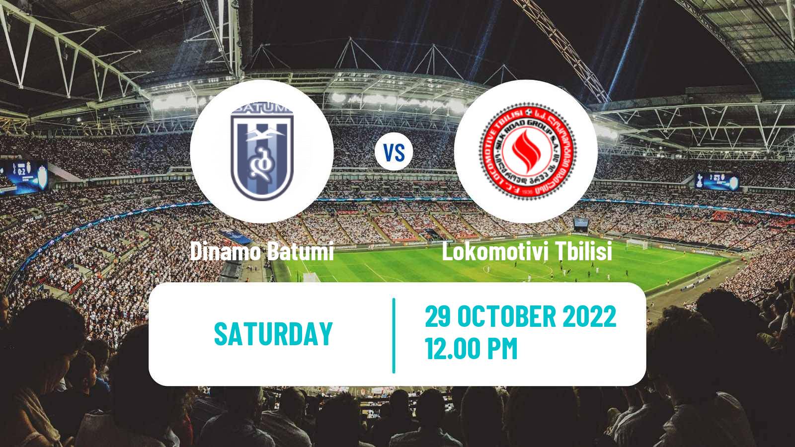 Soccer Georgian Erovnuli Liga Dinamo Batumi - Lokomotivi Tbilisi