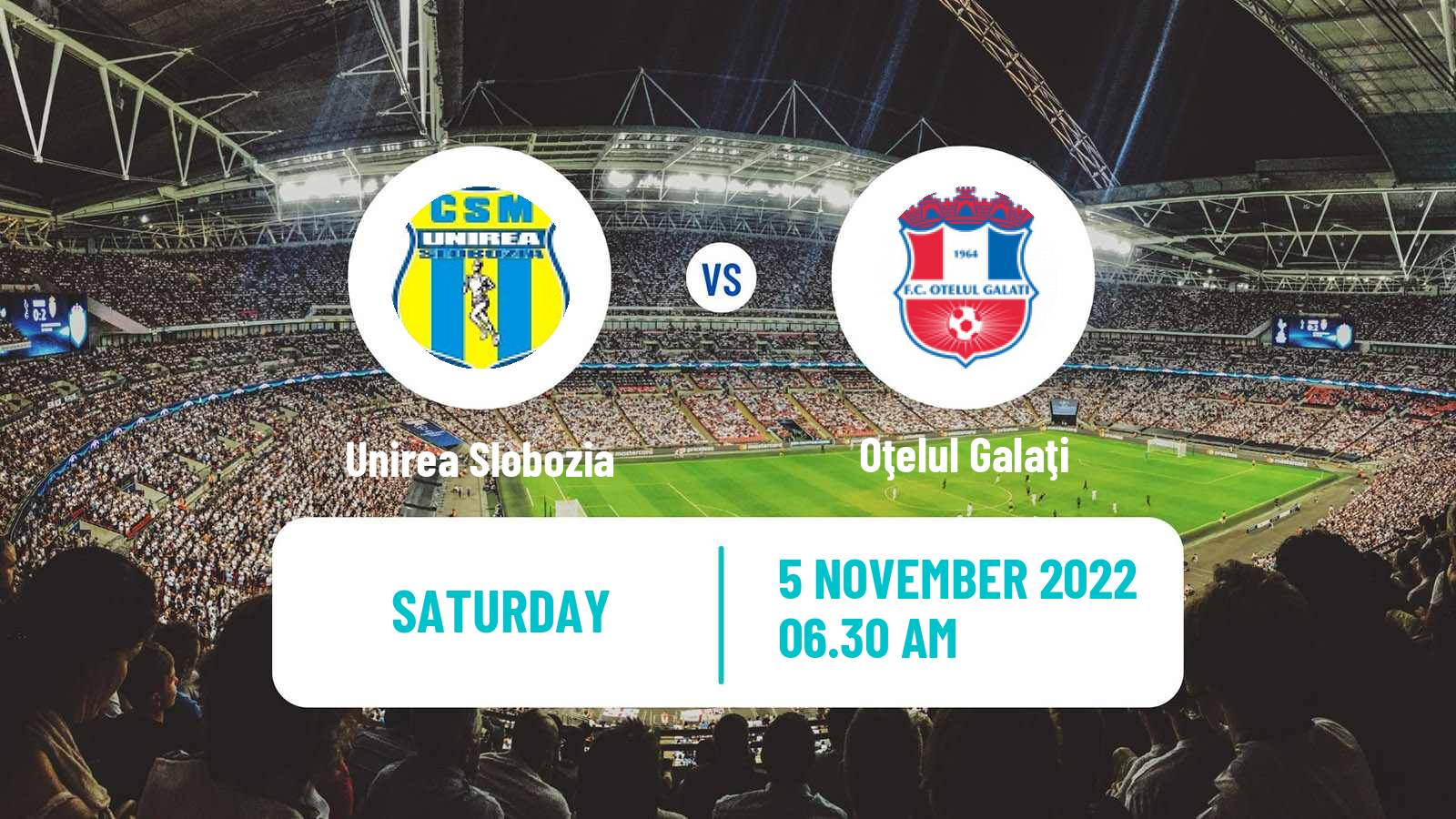Soccer Romanian Division 2 Unirea Slobozia - Oţelul Galaţi